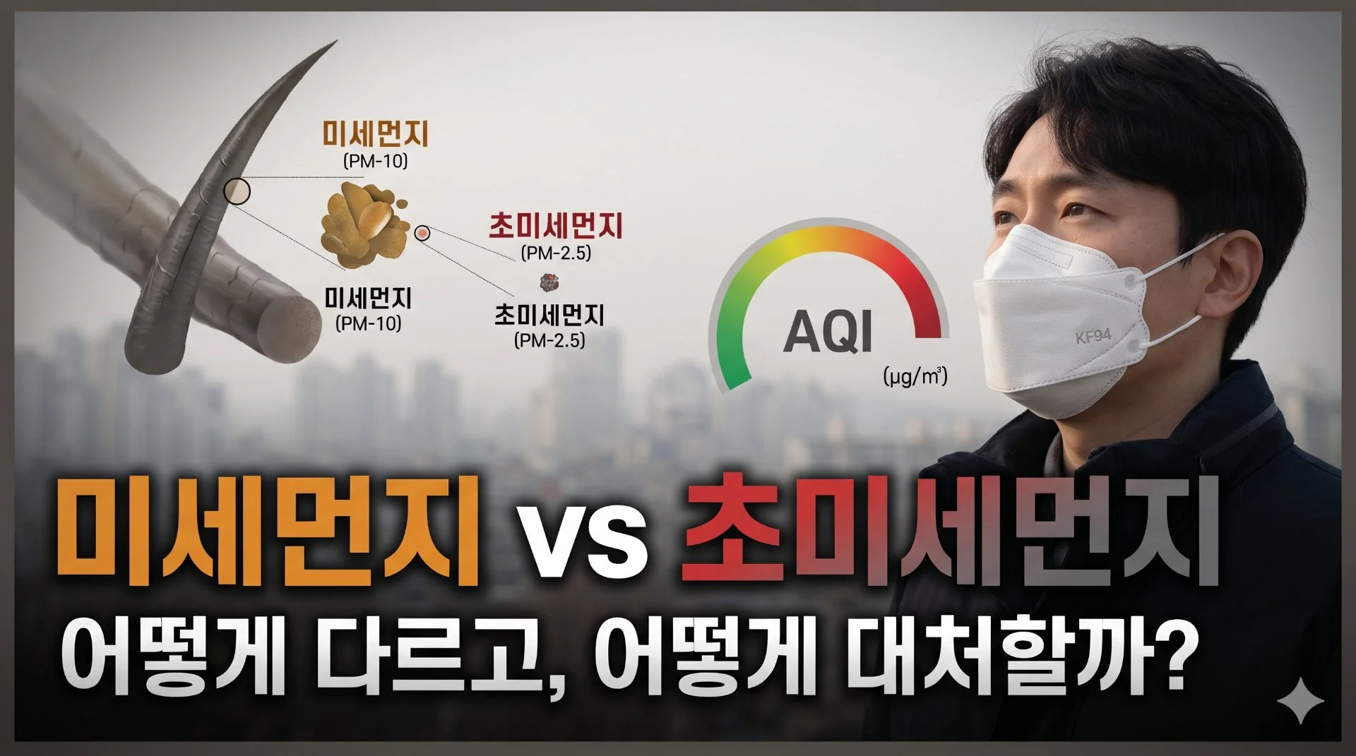 미세먼지 완벽 정리: 농도 확인부터 생활 속 대응까지