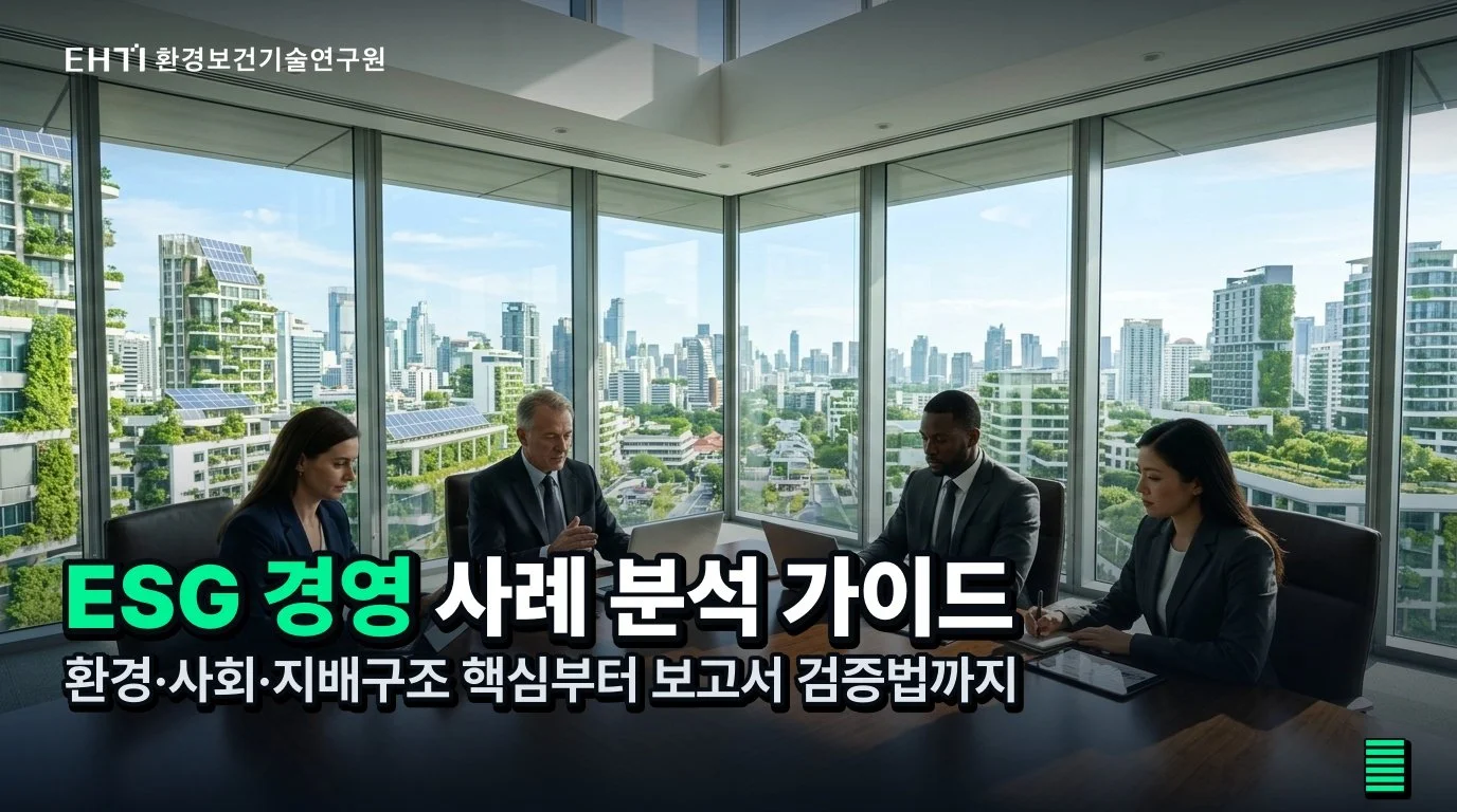 esg경영 — 사례로 보는 핵심: 기업 활동과 보고서를 읽는 법
